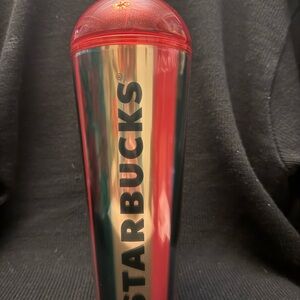 Starbucks Vibrant Red and Gold Tumbler 2024